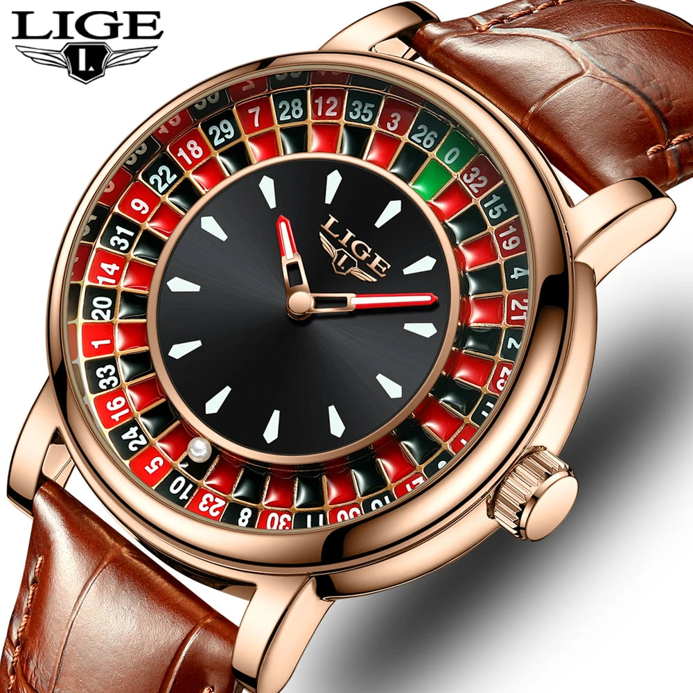 LIGE Roulette Leather